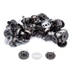 Кнопка магнитная металл ⌀14.0 мм, чер.никель, 20 шт, S090664