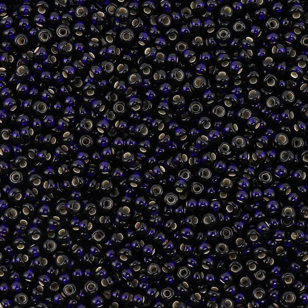 Бисер Preciosa прозрачный с серебр.центром 10/0 (2.3 мм), круг.отв., 500 г, 331-19001-10/0-37110