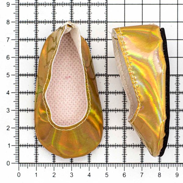 Туфельки 7х4х3см, пара (золотой), DSS8261