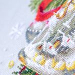 Набор для вышивания нитками Чудесная игла, Рождественский колокольчик, 16х23 см