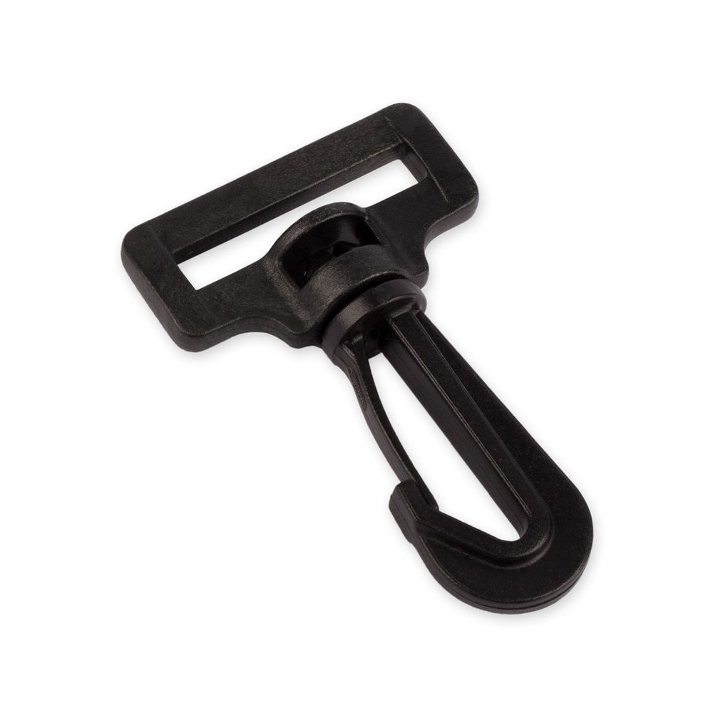 Карабин пластик 32 мм, 100 шт, черный, Gamma GHB003