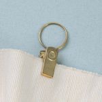 Зажим для штор с крючком, 20 шт, золото, Blitz CL-010