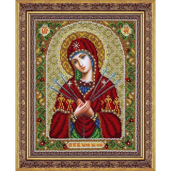 Набор для вышивания бисером Паутинка, Пресв. Богородица Умягчение злых сердец 20х25см