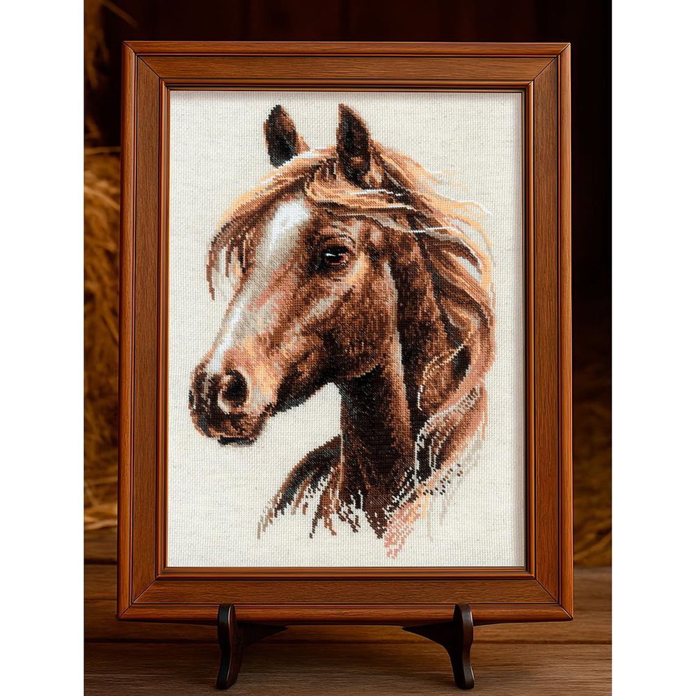 Набор для вышивания нитками Риолис, Гордый нрав 30х40см