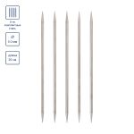 Спицы чулочные металл ⌀5.0 мм, 20 см, 5 шт, никель, Visantia VTS-5