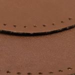 Заплатки пришивные из кожи, круг ⌀8см с перфорацией, 2 шт, 100% кожа, 02 светло-коричневый, 9121