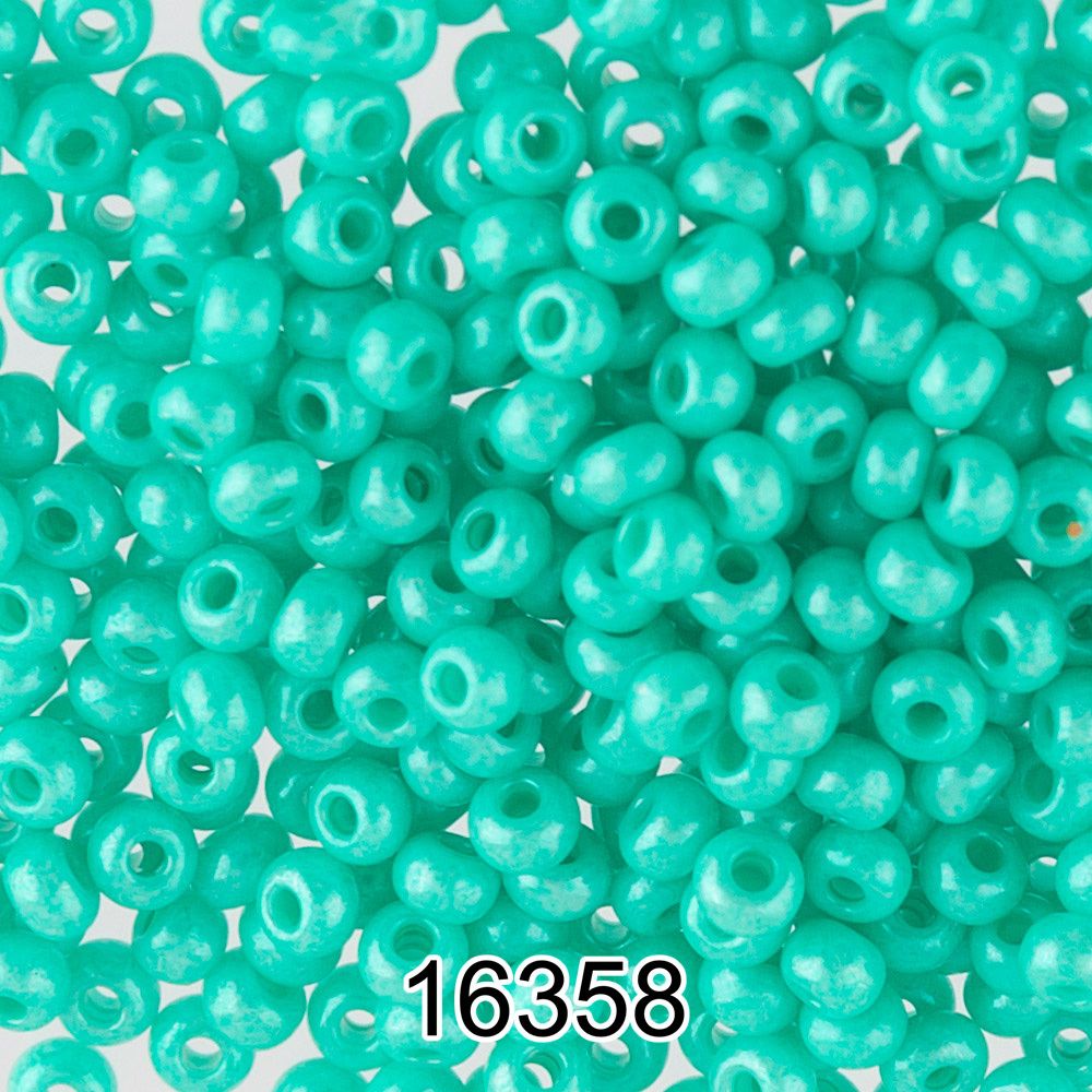 Бисер Preciosa 10/0 (2.3 мм), 500 г, 16358 (Ф306) зеленый