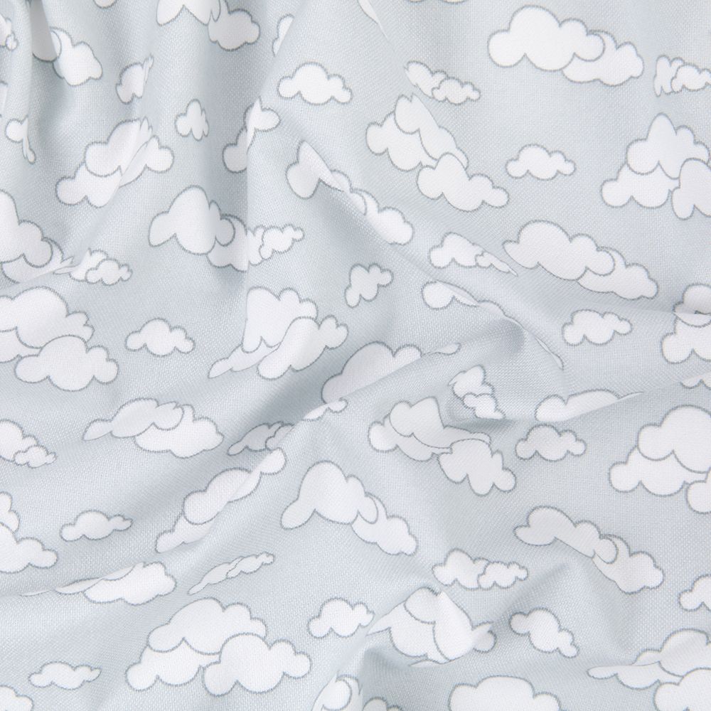 Ткань для пэчворка Peppy Молочные сны фланель, отрез 100х110 см, 175 г/м², МС-21 серый, Peppy