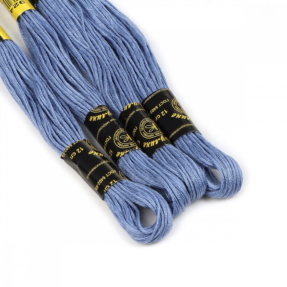 Мулине ПНК им.Кирова цв.9248 ярк.сиреневый, 24 мотка по 8 метров