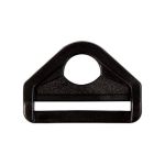 Полукольцо для сумок ⌀38мм (48х34мм) пластик (ацеталь) (черный), H5002(MF-1890), 20 шт