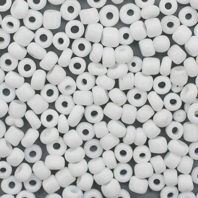 Бисер Astra&Craft 6/0 (4.1 мм), 150 г (10х15 г), цв. 41 белый/непрозрачный