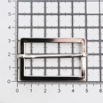 Рамка регулировочная металл литая с подвижной планкой 40 мм /48х31 мм, ⌀4 мм/, никель, 4 шт