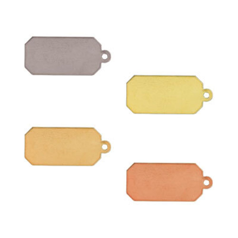 Заготовки для чеканки 2х1 см, 25 шт, №02 золото, Zlatka SBH-05