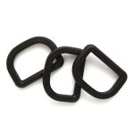 Полукольцо 30мм (40х30мм) пластик (ПП), чёрный, ПК-30, 100 шт