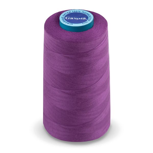 Нитки универсальные Gamma 50/2, 4570 м (5000 ярд) / 1 кат., 180 лиловый