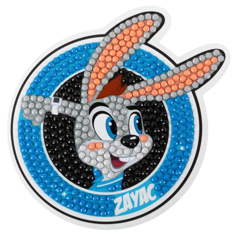 Кристальная (алмазная) мозаика Фрея CMF-ALVM-111, магнит, Заяц, на старт!, 10.5х9 см