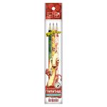 Карандаш чернографитный (набор) круглые с ластиком ОПП Рокки заточенный ТМ (HB) 10х3 шт, HB Hot Print, ВКФ GGZ-3P-03