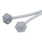 Подхваты шторные магнитные, 2 штук, серый, MTW183