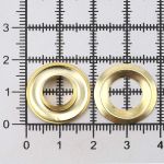Люверсы металл ⌀_9.2 мм (внутр.), №24, сталь, золото, 100 шт, New Star