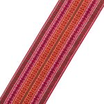 Лента для поясов 120 мм / 15 метров, рис 9857, красн/бел/зел/син/желт, С3882Г17