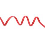 Лента репсовая (в рубчик) 6.0 мм, 026 красный, уп.18,28 м