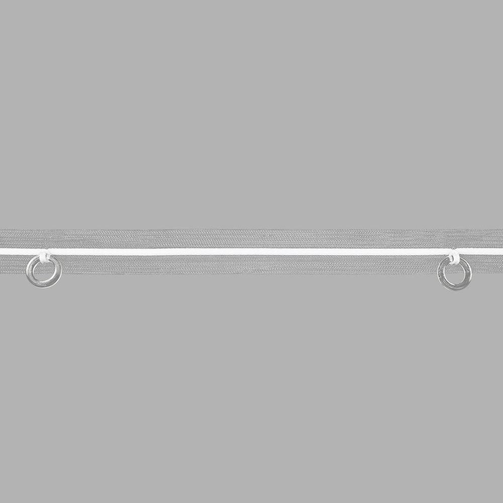 Лента (тесьма) шторная: сборка нефиксированная (1 шнур с колечкам) 15 мм / 50 метров