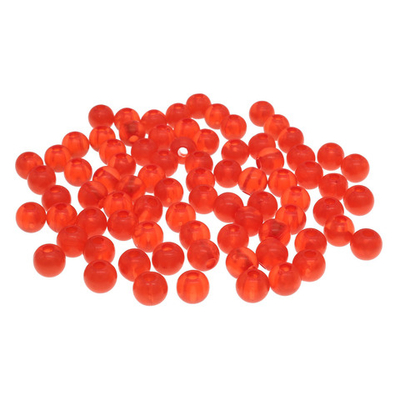 Бусины пластик ⌀6 мм, полупрозрачные, 20 г, 170±10 шт, Astra&Craft, AD049 красный