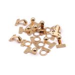 Крючки пришивные декоративные 10х21 мм, золото, 10 шт