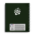 Тетрадь общая с запечатан. пластик. обложкой, 500 мкр, A5+ 96 л. на гребне 65 г/м², белизна 100%, 4 шт, клетка, 000814 Дай лапу!, Светоч ТЕТ96-002