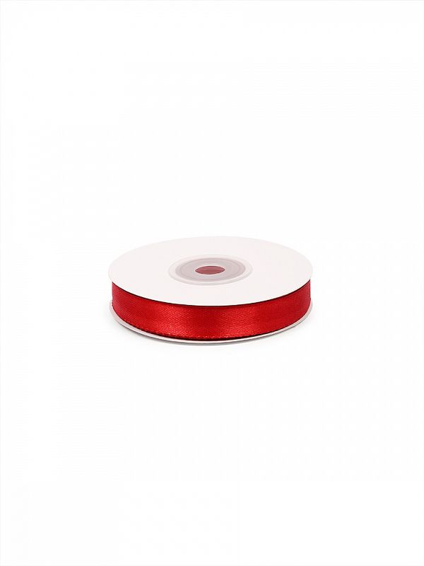 Лента атласная 1-сторонняя 12.0 мм / 22.5±1 метра, 3095 красный, Magic4Hobby