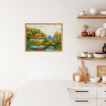 Алмазная (кристальная) мозаика Фрея, Хутор, 40х30 см