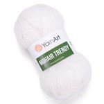 Пряжа YarnArt (ЯрнАрт) Mohair trendy / уп.5 мот. по 100 г, 220м, 101 белый