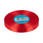 Лента атласная 1-сторонняя 12.0 мм / 33±2 метра, 104 т.красный, Gamma