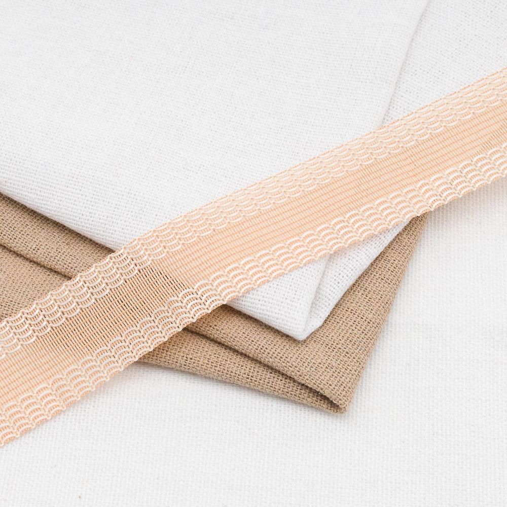 Кромка брючная клеевая тканая 25 мм / 5 метров, бежевый, 7210-9038