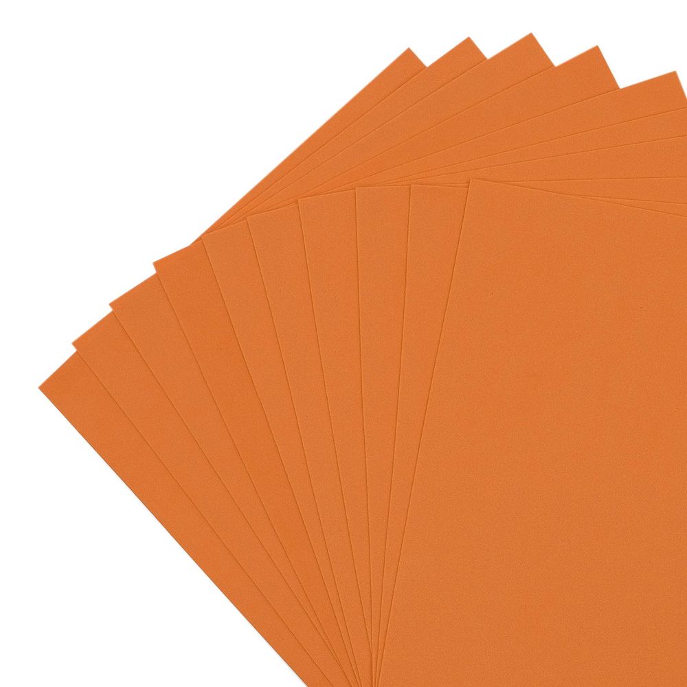 Фоамиран EVA-1010, 10 шт, 20х30 см, 1 мм., Astra&Craft (ZK-027/BK007 грязно-оранжевый)