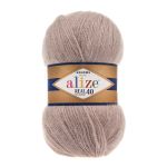Пряжа Alize (Ализе) Angora Real 40 / уп.5 мот. по 100 г, 430м, 541 бежевый A