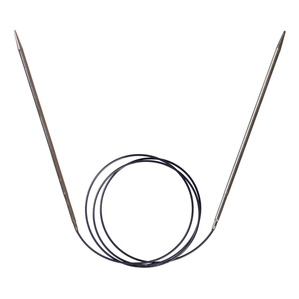 Спицы круговые ⌀3.5 мм, 100 см, 1 шт, серебристые, Prym 212136