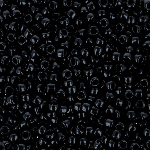 Бисер Toho 15/0 круглый (1.5 мм), 25 г (5х5 г), 0049 черный