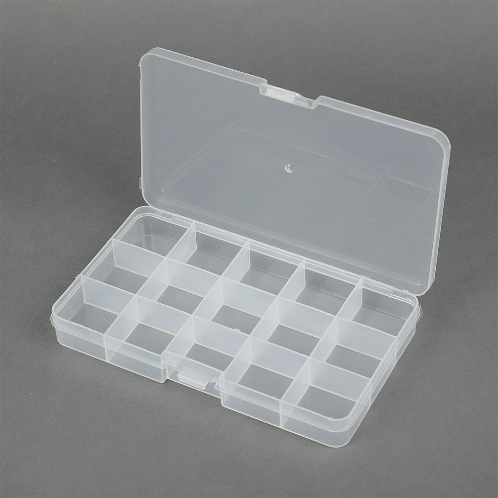 Контейнер для мелочей 17.7х10.2х2.3 см цв. в ассортименте