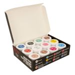 Аквагрим театральный 12 цв. 20 мл, набор в баночках по 20 мл, Аква-колор