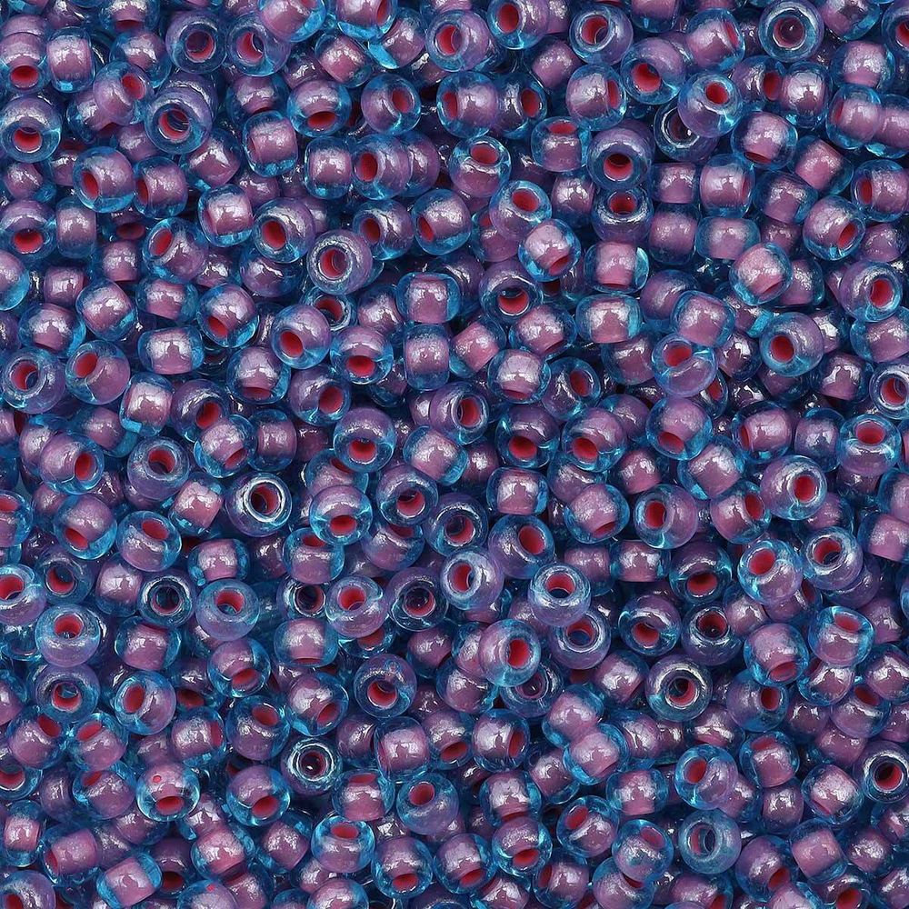 Бисер Preciosa прозрачный с цв. центром 10/0 (2.3 мм), круг.отв., 50г, (61398)