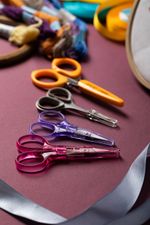 Ножницы рукодельные 8.9 см, с прорезиненными ручками, Gamma ROS-04