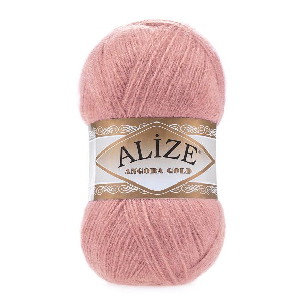 Пряжа Alize (Ализе) Angora Gold / уп.5 мот. по 100 г, 550м, 144 темная пудра А