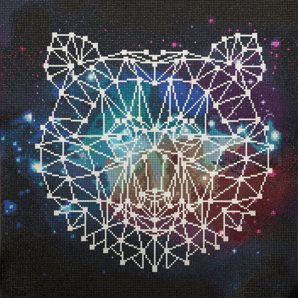 Алмазная (кристальная) мозаика Фрея, Медведь. Абстракция, 50х50 см