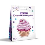 Алмазная (кристальная) мозаика Фрея, магнит Пирожное, 7х9 см