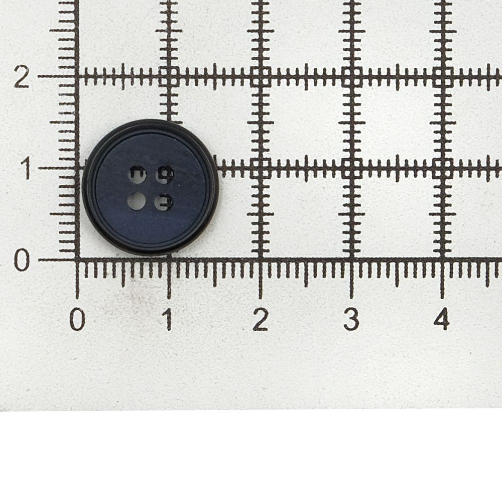 Пуговицы 4 прокола 24L (15мм), (Blue (синий)), 48 шт