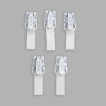 Крючок шубный PQ 45 мм, белый, PQ5210, 5 шт