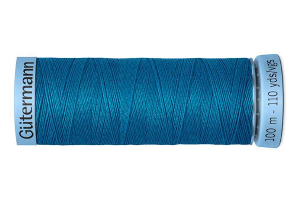Нитки шелковые Gutermann Silk S303, 100м, 025 св.морская волна, 5 катушек