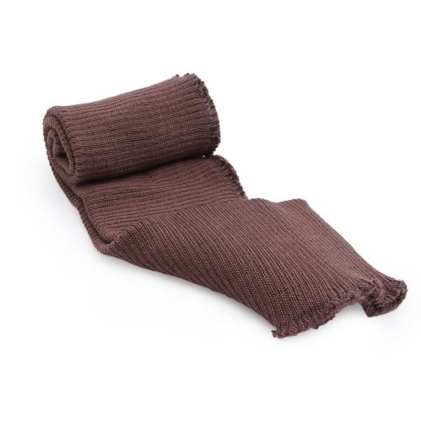 Подвяз (довяз) трикотажный 10.0х42 см, плотный 2х2, 730 св.коричневый