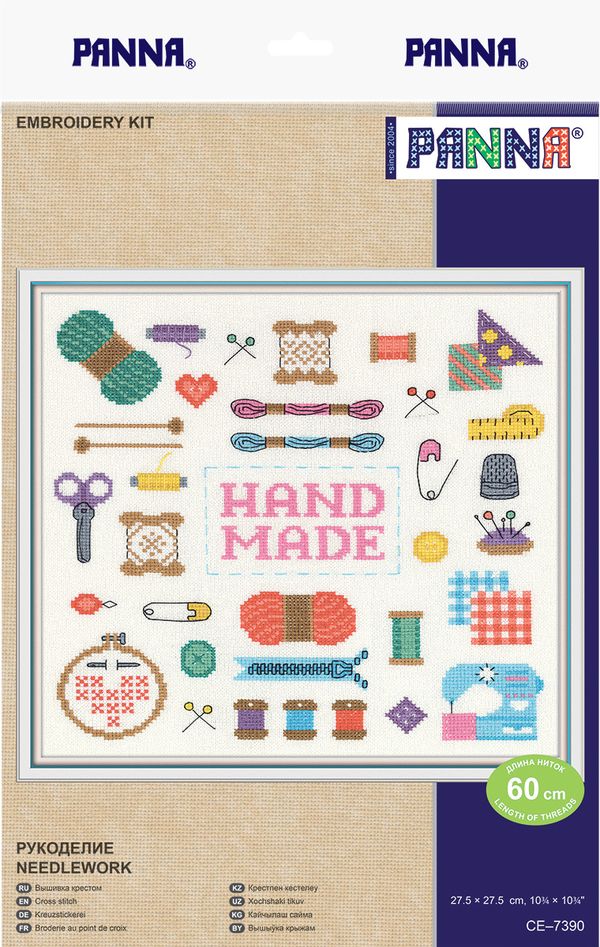 Набор для вышивания нитками Panna CE-7390, Рукоделие, 27.5х27.5 см